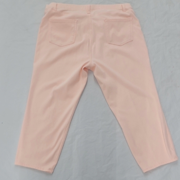 Pastel Pink Jeggings Pants Pull On Real Back Pockets Skinny - Picture 7 of 7